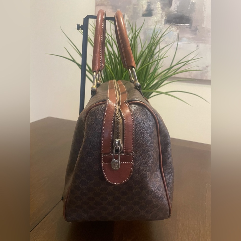 Celine Vintage Macadam Canvas Boston Bag - Picture 5 of 16